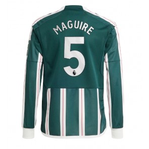 Manchester United Harry Maguire #5 Koszulka Wyjazdowych 2023-24 Długi Rękaw